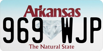 AR license plate 969WJP