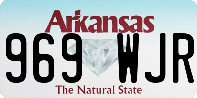 AR license plate 969WJR