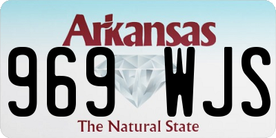 AR license plate 969WJS