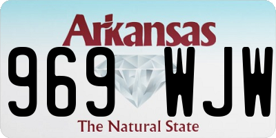 AR license plate 969WJW