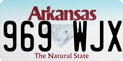AR license plate 969WJX