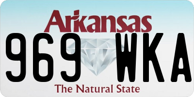 AR license plate 969WKA