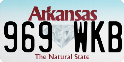 AR license plate 969WKB