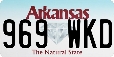 AR license plate 969WKD