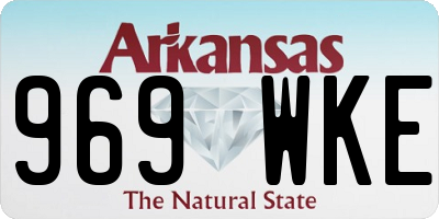 AR license plate 969WKE