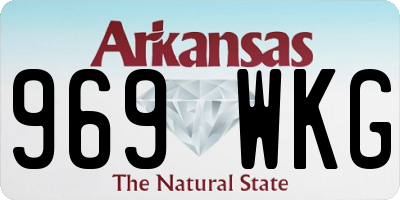 AR license plate 969WKG