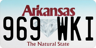 AR license plate 969WKI