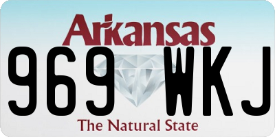 AR license plate 969WKJ