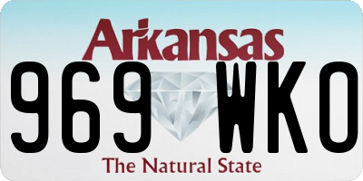 AR license plate 969WKO