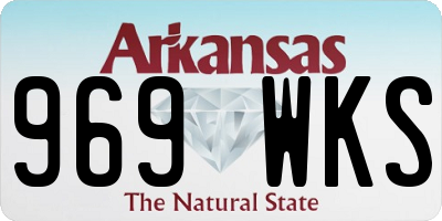 AR license plate 969WKS