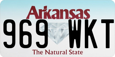 AR license plate 969WKT