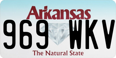 AR license plate 969WKV