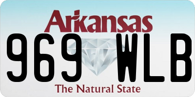 AR license plate 969WLB