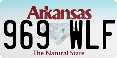 AR license plate 969WLF
