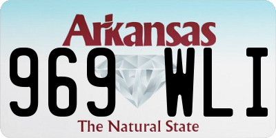 AR license plate 969WLI