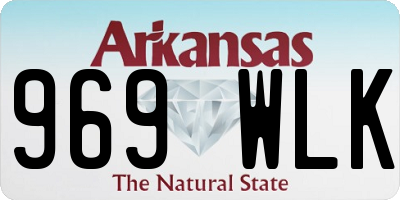AR license plate 969WLK