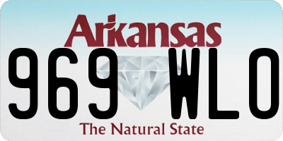 AR license plate 969WLO