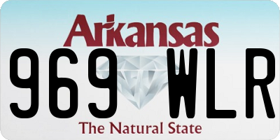 AR license plate 969WLR