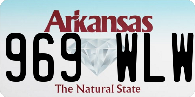 AR license plate 969WLW