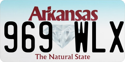 AR license plate 969WLX