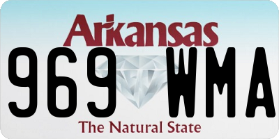 AR license plate 969WMA