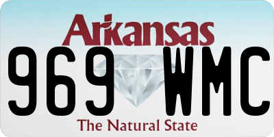 AR license plate 969WMC