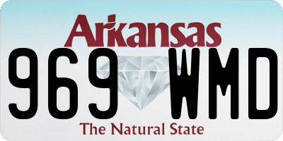 AR license plate 969WMD