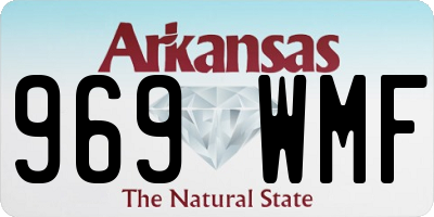 AR license plate 969WMF