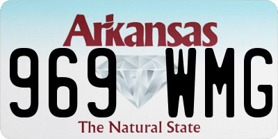 AR license plate 969WMG