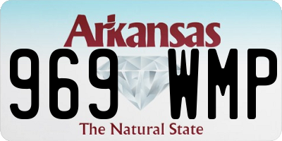 AR license plate 969WMP