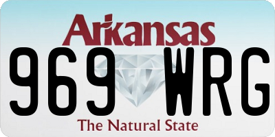 AR license plate 969WRG