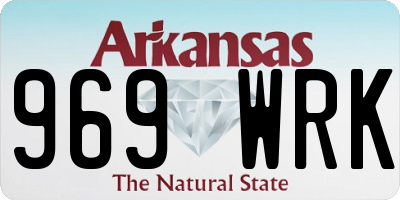 AR license plate 969WRK