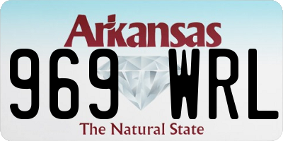 AR license plate 969WRL