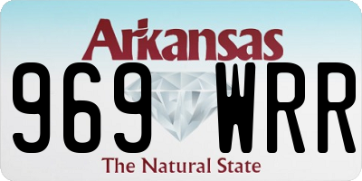 AR license plate 969WRR