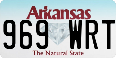 AR license plate 969WRT