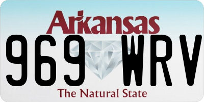 AR license plate 969WRV