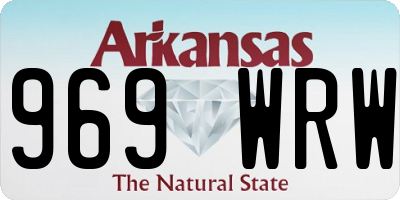 AR license plate 969WRW