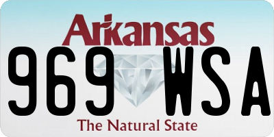 AR license plate 969WSA
