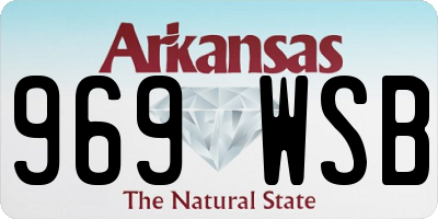 AR license plate 969WSB