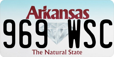 AR license plate 969WSC