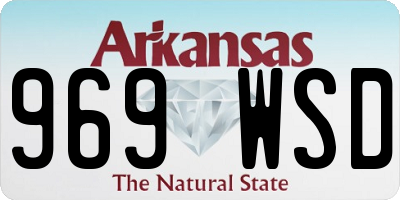 AR license plate 969WSD
