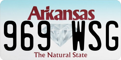 AR license plate 969WSG