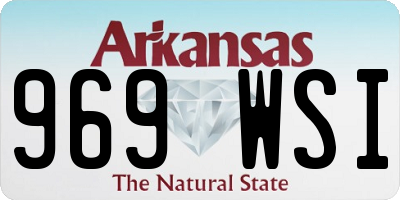 AR license plate 969WSI