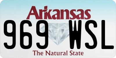 AR license plate 969WSL