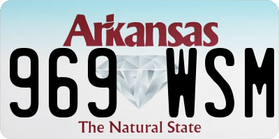 AR license plate 969WSM