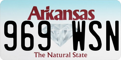 AR license plate 969WSN
