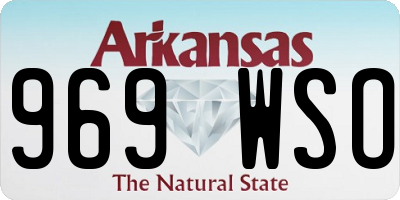 AR license plate 969WSO