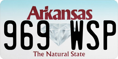 AR license plate 969WSP