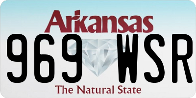 AR license plate 969WSR