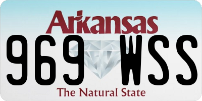 AR license plate 969WSS
